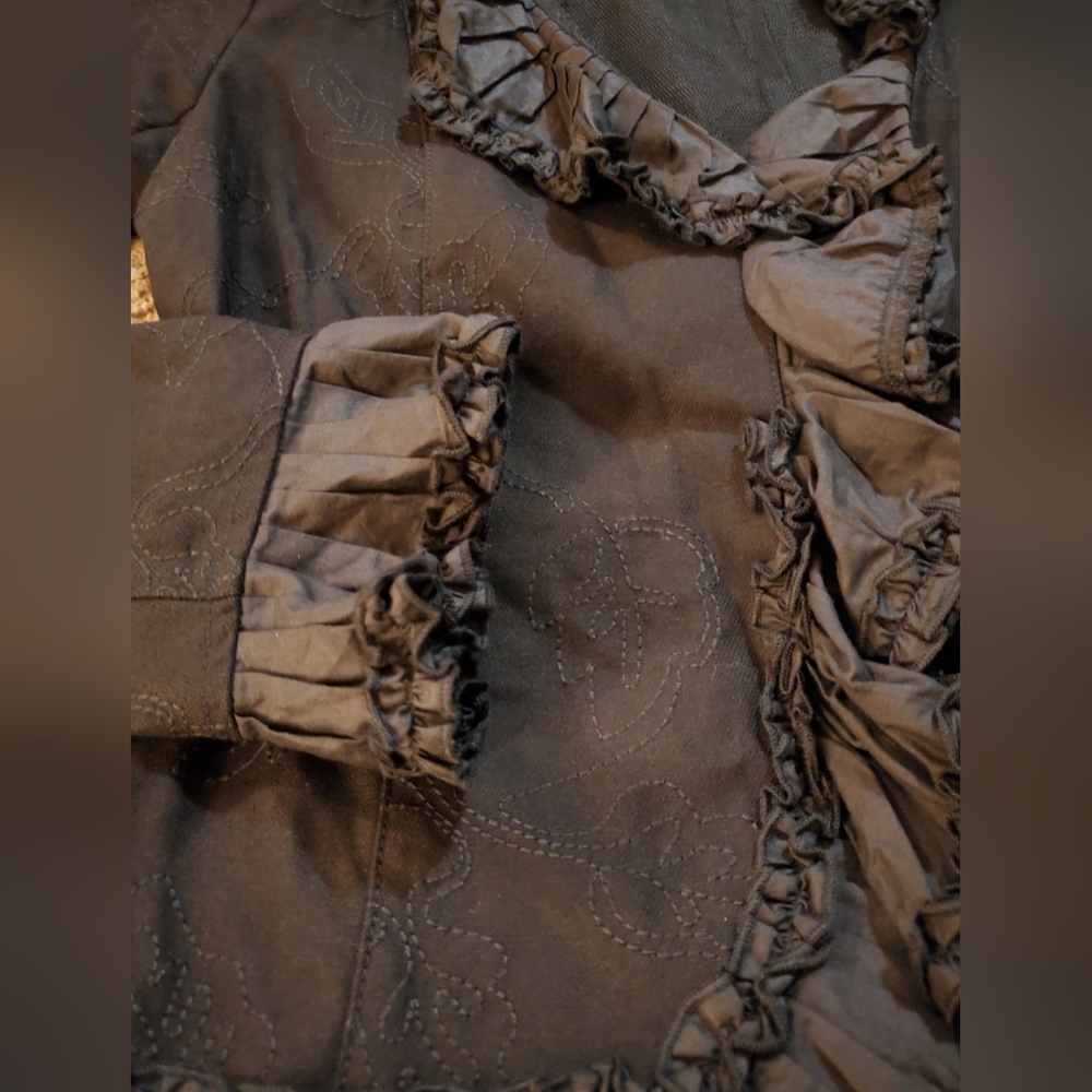 Hazel Anthropologie Black Dress Jacket - Picture 10 of 15
